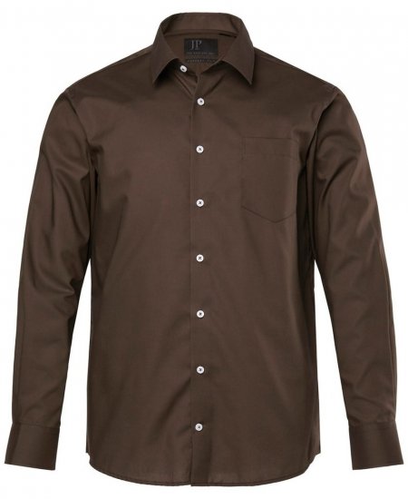 JP1880 Shirt Business Long Sleeve Brown - Krekli - Krekli - 2XL-8XL
