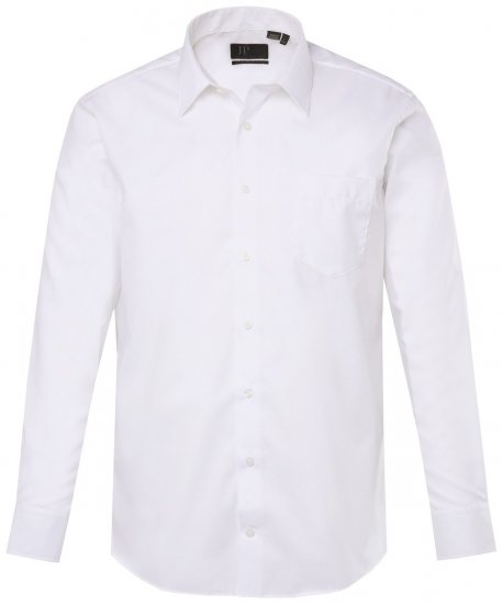 JP1880 804890 Negludināms biznesa krekls ar garām piedurknēm Balts - Krekli - Krekli - 2XL-8XL