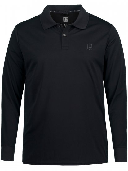 JP1880 Jay-Pi QuickDry Long Sleeve Golf Polo Shirt Black - Sporta apģērbs & outdoor - Liela izmēra sporta apģērbi vīriešiem