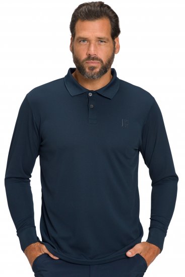 JP1880 Jay-Pi QuickDry Long Sleeve Golf Polo Shirt Navy Blue - Sporta apģērbs & outdoor - Liela izmēra sporta apģērbi vīriešiem