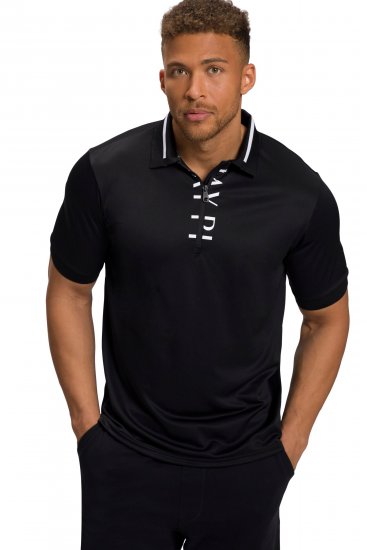 JP1880 Jay-Pi Golf Polo Shirt Black - Sporta apģērbs & outdoor - Liela izmēra sporta apģērbi vīriešiem
