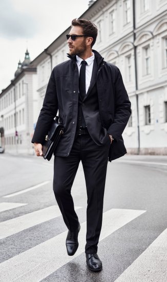 JP1880 Kelto Flexnamic Business Suit Black - Uzvalki un žaketes - Liela izmēra uzvalki un bleizeri