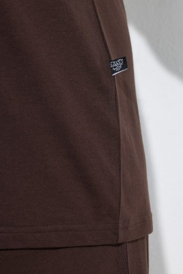 Ulla Popken 806944 Pidžama ar īsām piedurknēm Brūns - Pidžamas/Loungewear - 