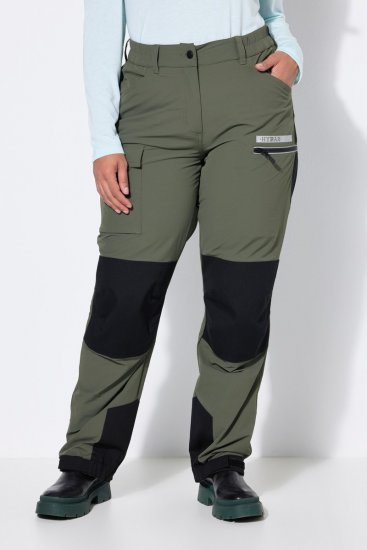 Ulla Popken 807803 HYPRAR pārgājienu bikses ar atstarotājiem Olīvzaļš - Outdoor - 