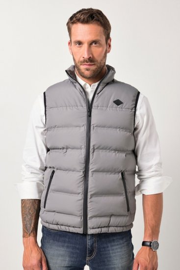 JP1880 Quilted Vest Outdoor Stand-up Collar Grey - Jakas & Lietus apģērbs - Jakas - 2XL-12XL
