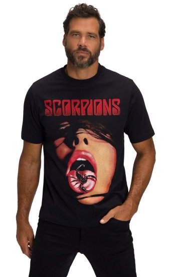 JP1880 Scorpions Graphic Comfort Fit Band T-Shirt Black - T-krekli - T-krekli - 2XL-14XL