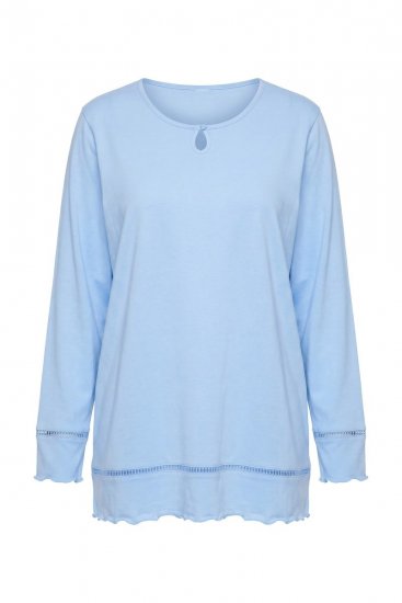 Ulla Popken 810592 Pidžama ar mežģīnēm Gaiši zils - Pidžamas/Loungewear - 
