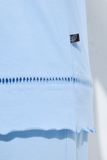 Ulla Popken 810592 Pidžama ar mežģīnēm Gaiši zils - Pidžamas/Loungewear - 