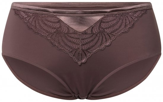 Ulla Popken 811602 Biksītes ar mežģīnēm Brūns - Biksītes - 