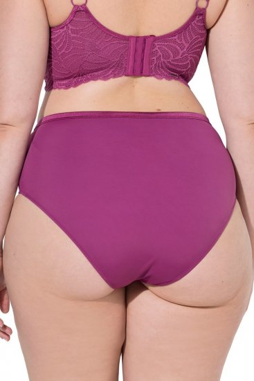 Ulla Popken 811602 Biksītes ar mežģīnēm Tumši violets - Biksītes - 