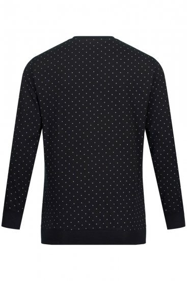 JP1880 Two-piece Pyjamas Long Sleeve and Long Trousers Black - Apakšveļa un peldšorti - Apakšveļa - 2XL-8XL