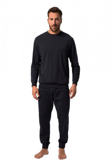 JP1880 Pyjamas Two-piece Long Sleeve and Long Trousers Navy - Apakšveļa un peldšorti - Apakšveļa - 2XL-8XL
