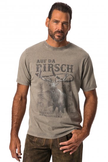 JP1880 Comfortable Fit Vintage Look T-Shirt Ash Gray - T-krekli - T-krekli - 2XL-14XL