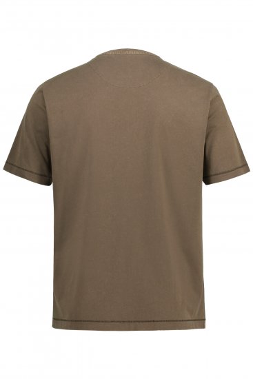 JP1880 Comfortable Fit Vintage Look T-Shirt Light Brown - T-krekli - T-krekli - 2XL-14XL
