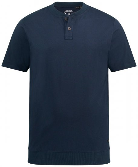 JP1880 818628 Henley T-krekls ar vēdera piegriezumu Tumši zils - T-krekli - T-krekli - 2XL-14XL