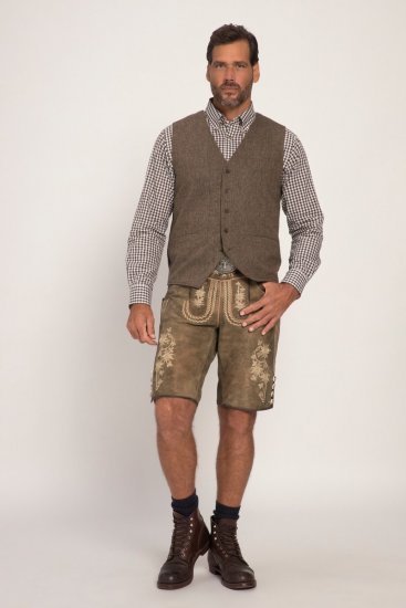 JP1880 Vest Tweed Wool Blend Traditional Light Brown - Uzvalki un žaketes - Liela izmēra uzvalki un bleizeri