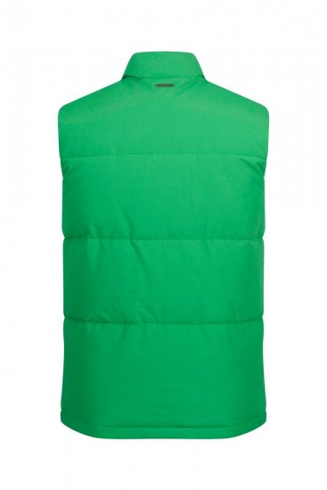 JP1880 818980 Veste stepēta no kokvilnas maisījuma Gaiši zaļš - Jakas & Lietus apģērbs - Jakas - 2XL-12XL