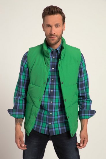JP1880 818980 Veste stepēta no kokvilnas maisījuma Gaiši zaļš - Jakas & Lietus apģērbs - Jakas - 2XL-12XL
