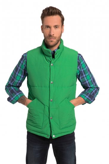 JP1880 818980 Veste stepēta no kokvilnas maisījuma Gaiši zaļš - Jakas & Lietus apģērbs - Jakas - 2XL-12XL