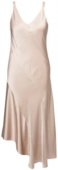 Ulla Popken 820341 Satīna kleita bez piedurknēm Taupe - Vakarkleitas - Vakarkleitas lielākos izmēros