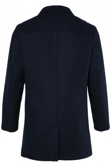 JP1880 821066 Stepēts Vilnas mētelis Tumši zils - Jakas & Lietus apģērbs - Jakas - 2XL-12XL
