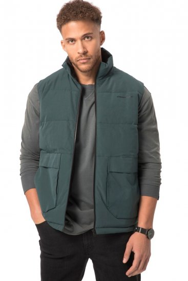 STHUGE 821232 Veste stepēta ar rāvējslēdzēju Olīvzaļš - Jakas & Lietus apģērbs - Jakas - 2XL-12XL