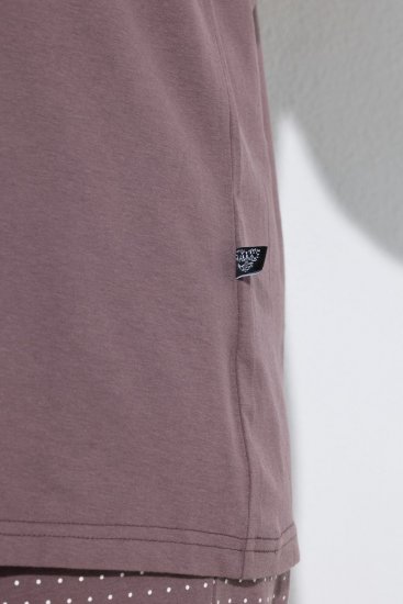 Ulla Popken 821244 Pidžama ar punktiem Brūns - Pidžamas/Loungewear - 