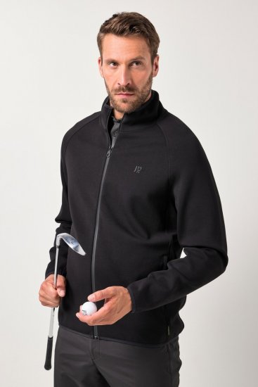 JAY-PI FLEXNAMIC® Golf Sweat Jacket with Zipper Black - Sporta apģērbs & outdoor - Liela izmēra sporta apģērbi vīriešiem