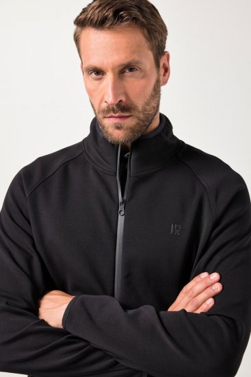 JAY-PI FLEXNAMIC® Golf Sweat Jacket with Zipper Black - Sporta apģērbs & outdoor - Liela izmēra sporta apģērbi vīriešiem