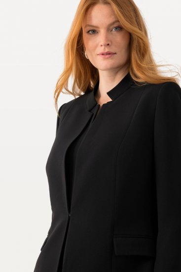 Ulla Popken 823318 Žakete ar stāvapkakli Melns - Žaketes - Žaketes lielajos izmēros sievietēm