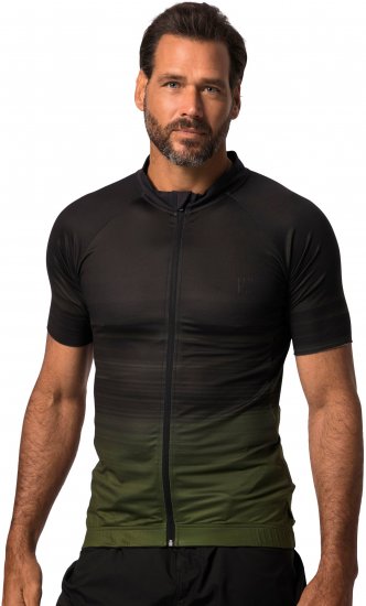 JP1880 Jay-Pi Flexnamic QuickDry Cycling Jersey Black - Sporta apģērbs & outdoor - Liela izmēra sporta apģērbi vīriešiem