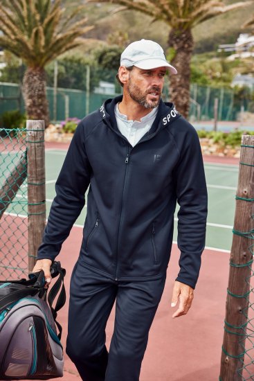 JP1880 Jay-Pi Flexnamic Tennis Training Softshell Jacket Dark Marine - Sporta apģērbs & outdoor - Liela izmēra sporta apģērbi vīriešiem