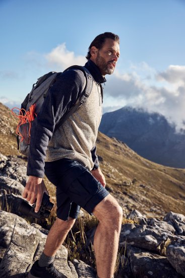 JP1880 Jay-Pi Flexnamic Bermuda Cargo Shorts Navy Blue - Sporta apģērbs & outdoor - Liela izmēra sporta apģērbi vīriešiem