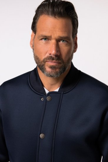JP1880 College Jacket Scuba Fabric with Zipper Navy - Jakas & Lietus apģērbs - Jakas - 2XL-12XL