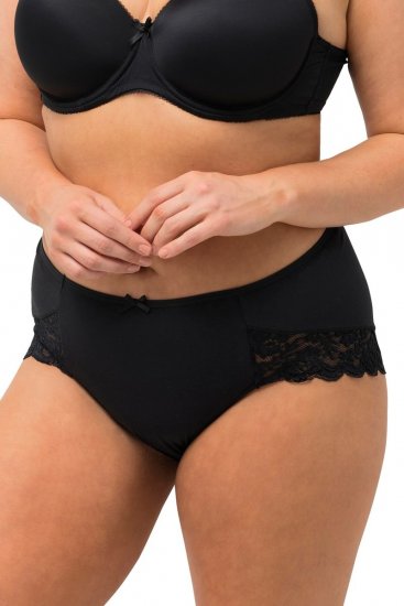 Ulla Popken 824106 Biksītes ar mežģīnēm 2 gab. Melns - Biksītes - 