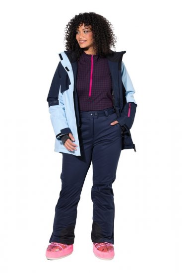 Ulla Popken 824297 Softshell bikses ar sniega aizsargu Tumši zils - Slēpošanas apģērbs - 