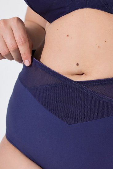 Ulla Popken 825676 Figūru veidojošas biksītes ar augstu vidukli Karaliski zils - Figūru veidojoša veļa - 