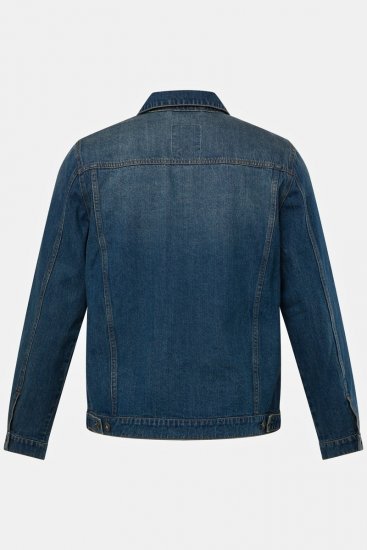 JP1880 826234 Džinsa jaka ar krūšu kabatām Indigo zils - Jakas & Lietus apģērbs - Jakas - 2XL-12XL
