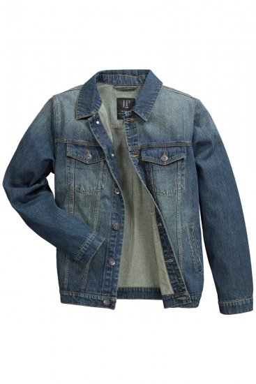 JP1880 Denim Jacket Dark Blue Denim - Jakas & Lietus apģērbs - Jakas - 2XL-12XL