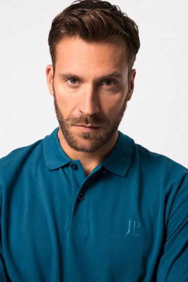 JP1880 Polo Shirt Long Sleeve Blue - Polo krekli - Polo krekli - 2XL-8XL