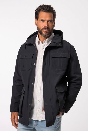 JP1880 828706 Lietusjaka ar slēptu rāvējslēdzēju Tumši zils - Jakas & Lietus apģērbs - Jakas - 2XL-12XL