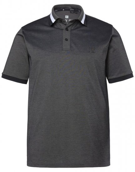 JAY-PI Quickdry Two-Tone Golf Poloshirt Black - Polo krekli - Polo krekli - 2XL-8XL