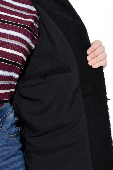 Ulla Popken 829347 Duffle mētelis Melns - Mēteļi - Lielo izmēru mēteļi sievietēm