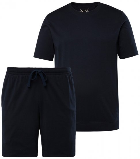 JP1880 829513 Pidžama īss modelis bellyfit Tumši zils - Apakšveļa un peldšorti - Apakšveļa - 2XL-8XL