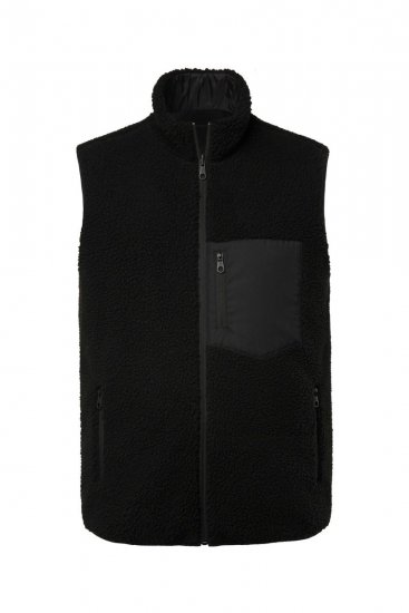 Jay-Pi 829716 Veste abpusēja ar teddy Melns - Jakas & Lietus apģērbs - Jakas - 2XL-12XL