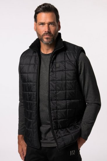 Jay-Pi 829716 Veste abpusēja ar teddy Melns - Jakas & Lietus apģērbs - Jakas - 2XL-12XL