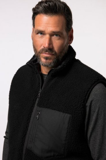 Jay-Pi 829716 Veste abpusēja ar teddy Melns - Jakas & Lietus apģērbs - Jakas - 2XL-12XL