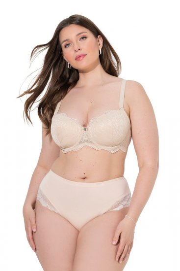 Ulla Popken 830094 Biksītes ar mežģīnēm 2 gab. Bēšs - Biksītes - 