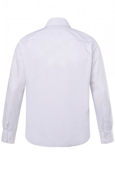 Men+ 753 Biznesa krekls ar garām piedurknēm ar klasisku apkakli Balts - Krekli - Krekli - 2XL-8XL