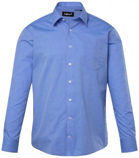 Men+ 753 Biznesa krekls ar garām piedurknēm ar klasisku apkakli Gaiši zils - Krekli - Krekli - 2XL-8XL